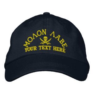 Personlig Molon Labe Broderad Keps