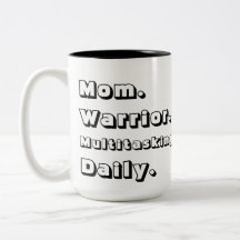 Personlig Mom Warrior Multitasking Daglig Svart