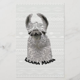 Personlig Moma Llama Brevpapper