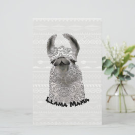 Personlig Moma Llama Brevpapper