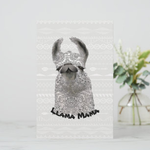 Personlig Moma Llama Brevpapper
