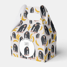 Personlig Monkey Chimpanzee & Banana Birthday