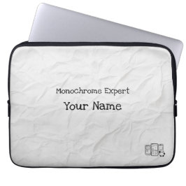 Personlig Monochrome Expert Electronics Bag Laptop Fodral