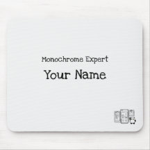 Personlig Monochrome Expert Mousepad