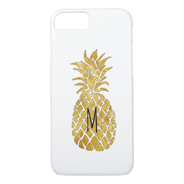personlig monogram ananas Case-Mate iPhone skal (Baksida)