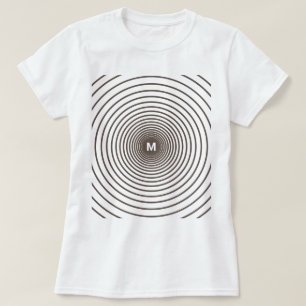 Personlig Monogram Anpassningsbar Brev T-Shirt