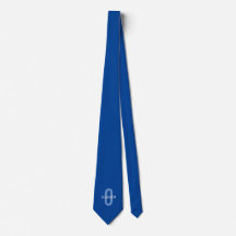 Personlig monogram blå vit namn
