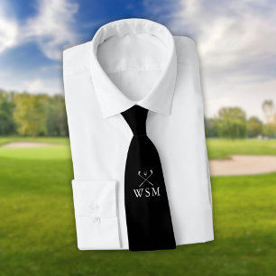 Personlig Monogram Black and White Golf Klubbs Slips