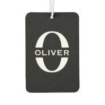 Personlig Monogram Black and White Namn