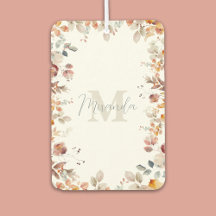 Personlig Monogram-Blommigt