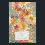 Personlig Monogram Blommigt höstfällning Jordin Kökshandduk<br><div class="desc">Ta in den varma skönheten i ditt hem med den här elegant blommigt kökshandduken för hösten. Designad med handmålade vattenfärgblommor i rikens ördiga toner, ger den här handduken en sofistikerad och mysigt beröring till vilket kök som helst. Monogramdetaljen erbjuder en klassisk personlig, skapar perfekt för hemmadekaner, säsong-uppdateringar eller tankfulla värdinna-presenter....</div>
