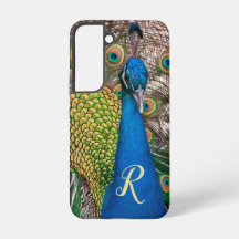 Personlig Monogram Blue Peacock