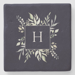Personlig Monogram botaniska Mörkens flotta Stenunderlägg