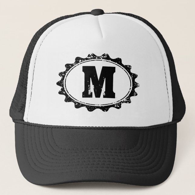 Personlig monogram brev baseball keps (Framsida)