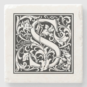 Personlig Monogram Brev O Bröllop födelsedagen Stenunderlägg