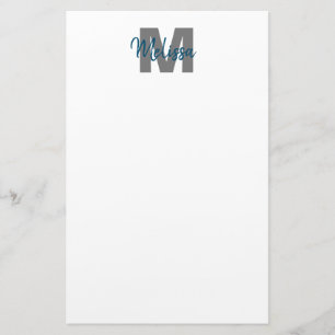 Personlig Monogram Brevpapper