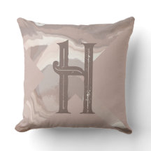 Personlig monogram brun neutralt snurra