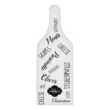 Personlig monogram charkuterisvart Ord