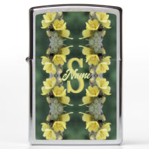 Personlig monogram Ditt initialnamn Mullein