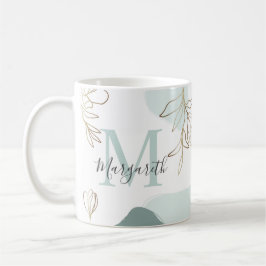 Personlig Monogram Dreams Work Quote Mugg
