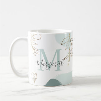 Personlig Monogram Dreams Work Quote Mugg