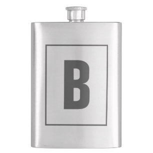 Personlig monogram drickflaska present till honom fickplunta