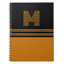 Personlig Monogram Elegant Black&Brown