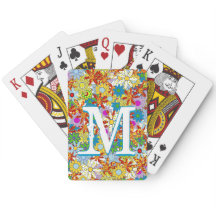 Personlig Monogram eller Namn Blommönster