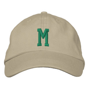 Personlig monogram fet initial broderad keps