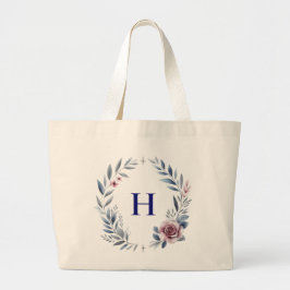Personlig Monogram Flower WANDERBAGT Jumbo Tygkasse