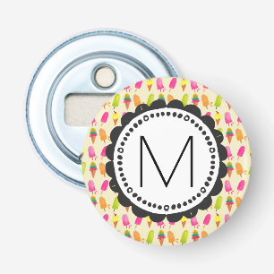 Personlig Monogram för iskräm Flasköppnare