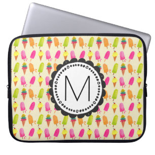 Personlig Monogram för iskräm Laptop Fodral