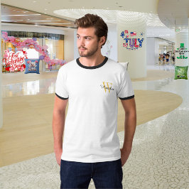 Personlig monogram för män t shirt