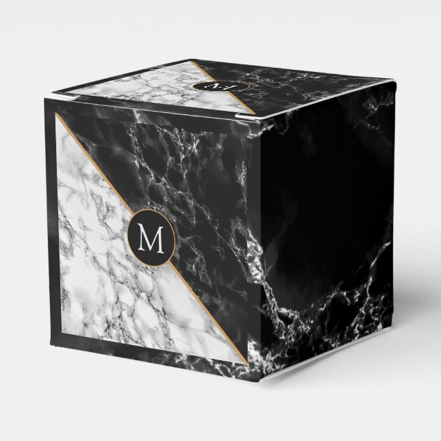 Personlig Monogram Gift box med Brev Presentaskar (Framsidan Sidan)