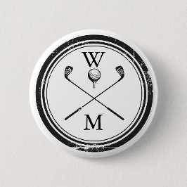 Personlig Monogram Golf-Klubbar Knapp