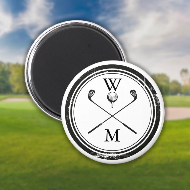 Personlig Monogram Golf Magnet (Skapare uppladdad)