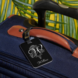 Personlig Monogram Initial Bagagebricka