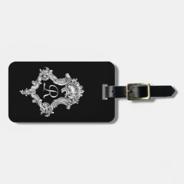 Personlig Monogram Initial Bagagebricka