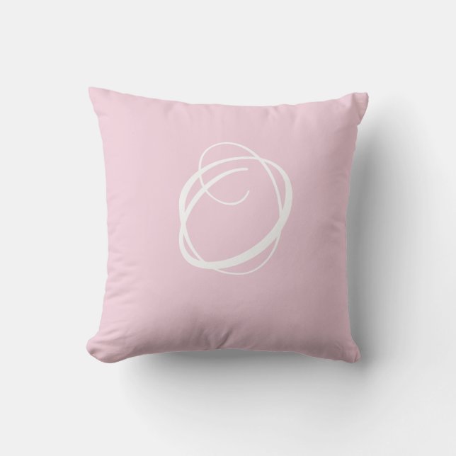 Personlig Monogram Initial Kudde (Framsida)