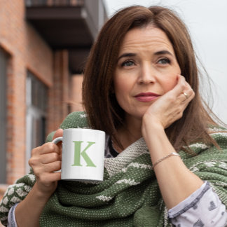 Personlig Monogram Initial Mugg