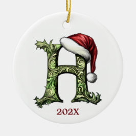 Personlig Monogram jul Ornament