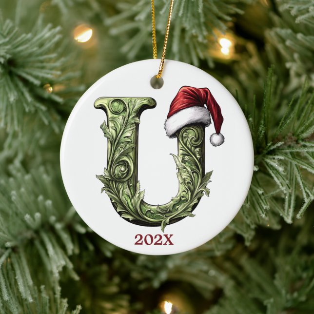 Personlig Monogram jul Ornament (Träd)