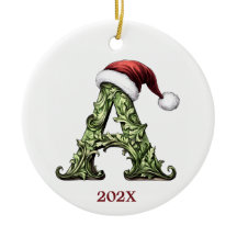 Personlig Monogram jul Ornament