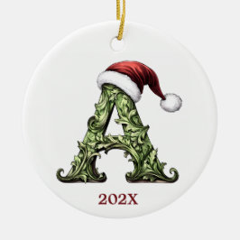 Personlig Monogram jul Ornament