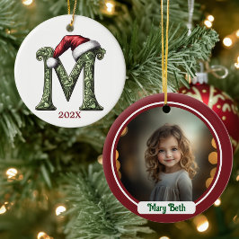 Personlig Monogram jul Ornament