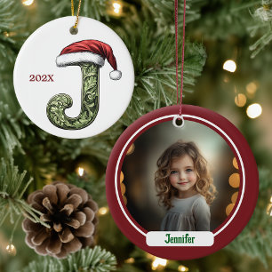 Personlig Monogram jul Ornament
