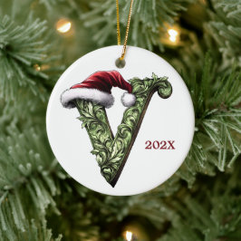 Personlig Monogram jul Ornament