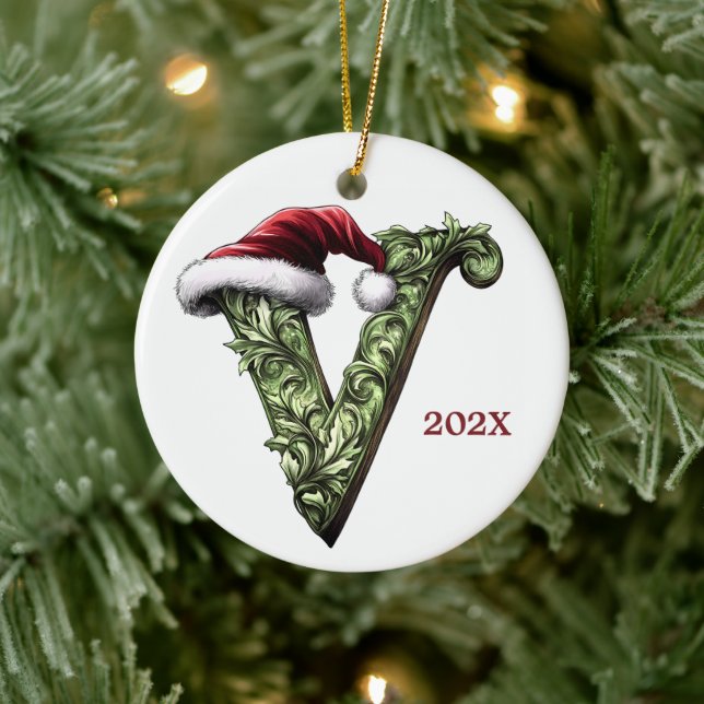 Personlig Monogram jul Ornament (Träd)