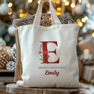 Personlig Monogram Julklapp Tygkasse