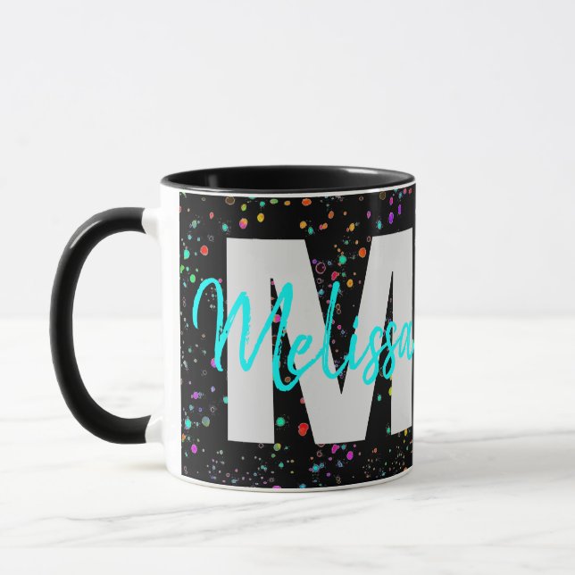 Personlig monogram kaffemugg (Vänster)